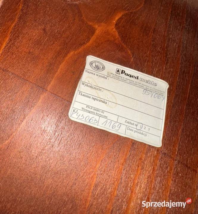 Hokery drewniane Paged 6 sztuk Olsztyn