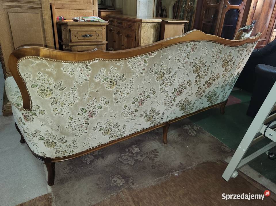 Komplet wypoczynkowy LUDWIK 21 chippendale sofa tkanina Sypniewo