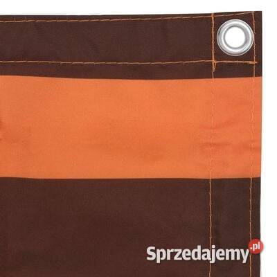 vidaXL Parawan balkonowy pomarańcz i brąz 75x300 Parasole ogrodowe Warszawa sprzedam