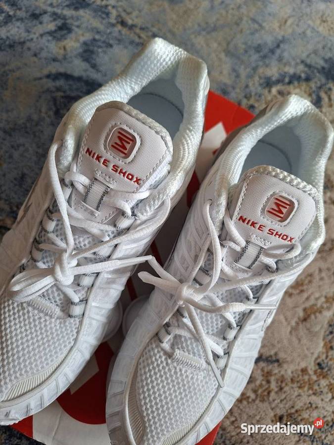 Buty Nike Shox TL White Metallic Silver r375 czarny