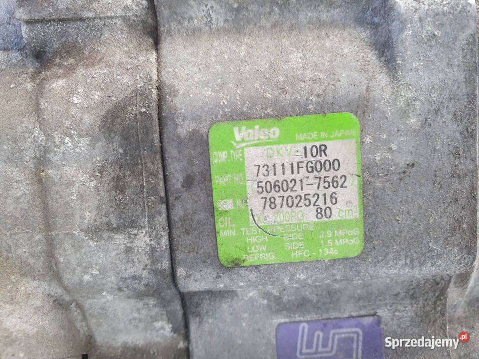 SPRĘŻARKA KLIMATYZACJI SUBARU IMPREZA 73111FG000 Lipno
