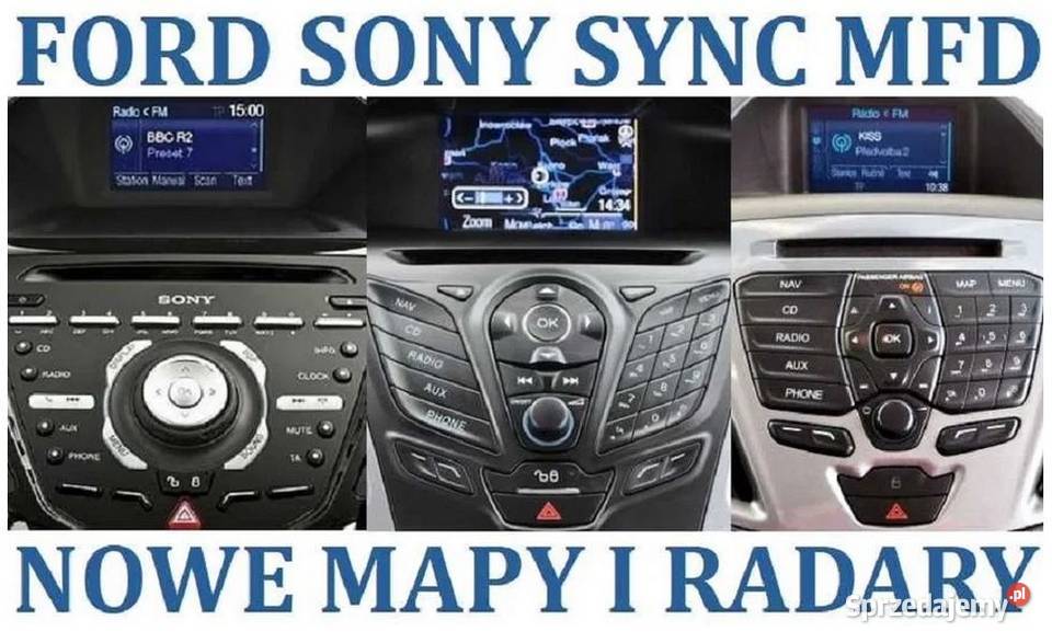 MAPA FORD MFD SYNC1 2022 C FOCUS KUGA NOWOŚĆ Akcesoria Zgierz
