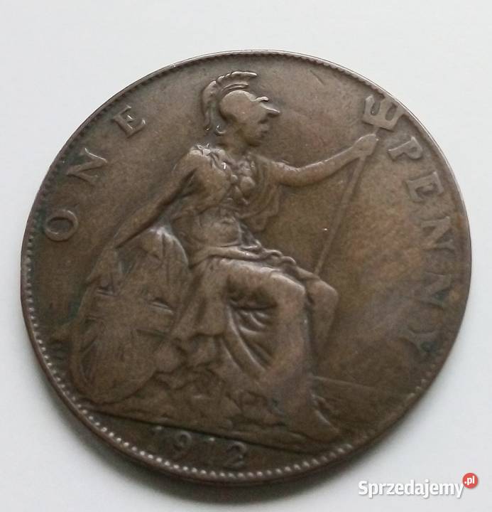 WIELKA BRYTANIAONE PENNY1912 r Legionowo