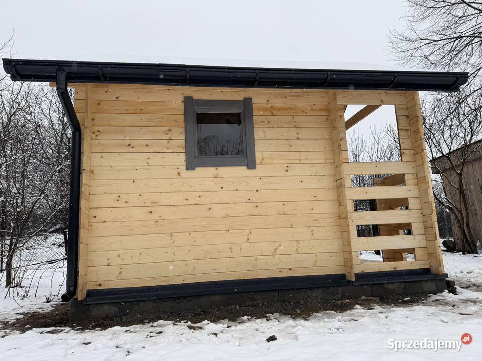 DOMEK OGRODOWY JAŚMIN 300300 Z TARASEM Domki drewniane Architektura ogrodowa Rzeszów sprzedam