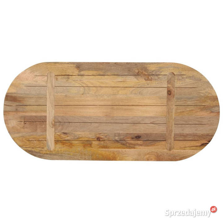 Blat stołu 80x40x25 owalny lite drewno mango Warszawa