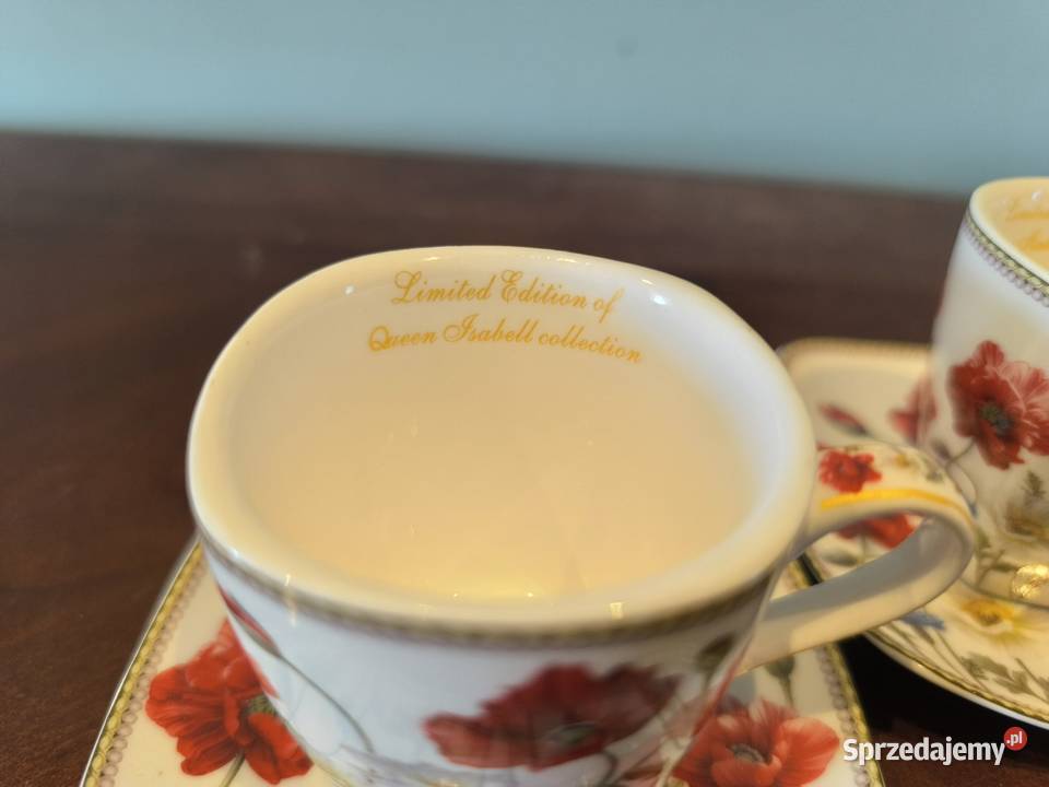 Piękny zestaw porcelany do kawy espresso Łódź sprzedam