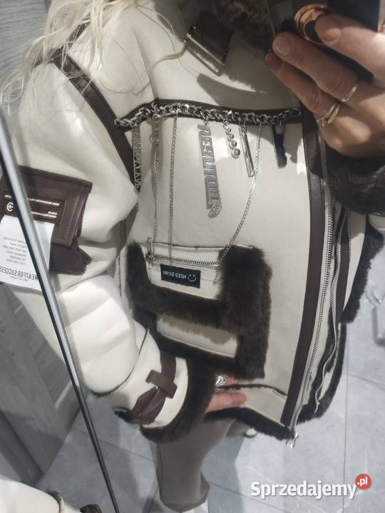 Futerko biało brązowe nowe sm Głogów sprzedam
