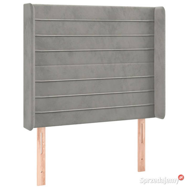 Zagłówek do łóżka z LED jasnoszary 93x16x118128 mazowieckie Warszawa