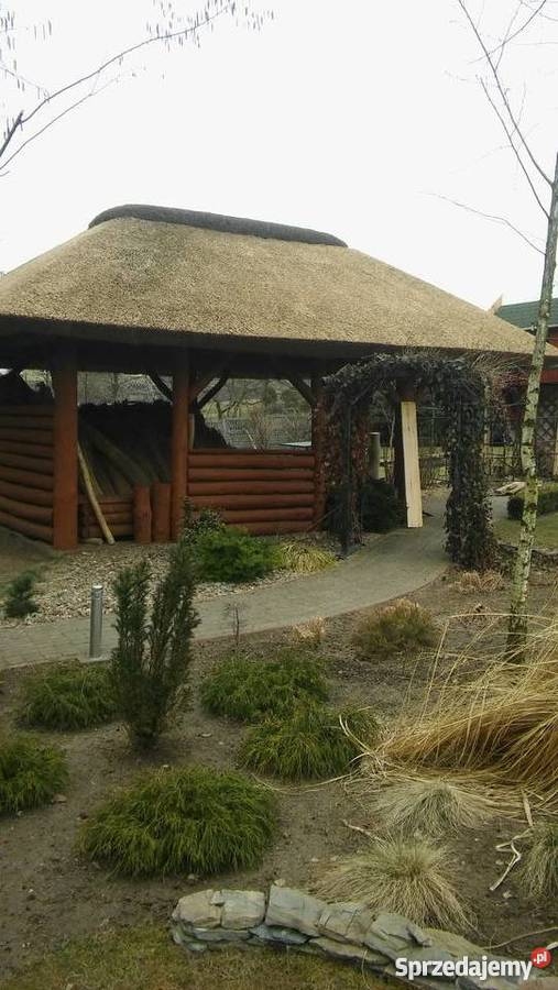 Dachy trzcinowe altana trzcina remont renowacja Ogród Stogi