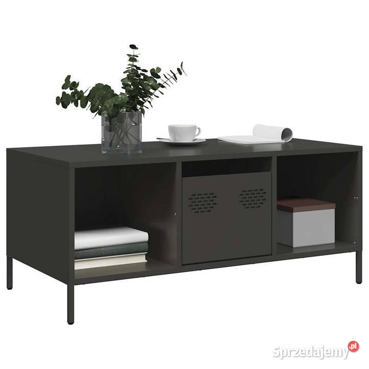 Stolik kawowy czarny 1015x50x435 stal WM851274 mazowieckie Warszawa