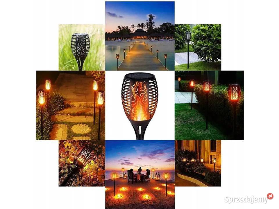 Lampa ogrodowa LED efekt płomienia 4 SZTUKI Kraków sprzedam