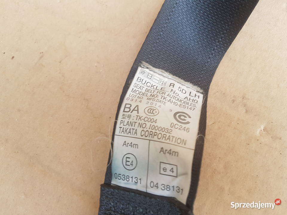 Subaru Outback IV BR pasy bezpieczeństwa tył pas