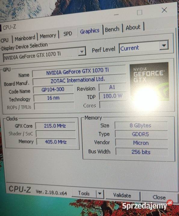 GTX 1070 Titanium 8G tuning karta graficzna Staszów