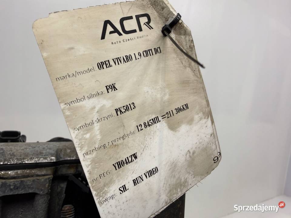 SILNIK Renault Trafic Opel Vivaro Nissan osobowe Chełm