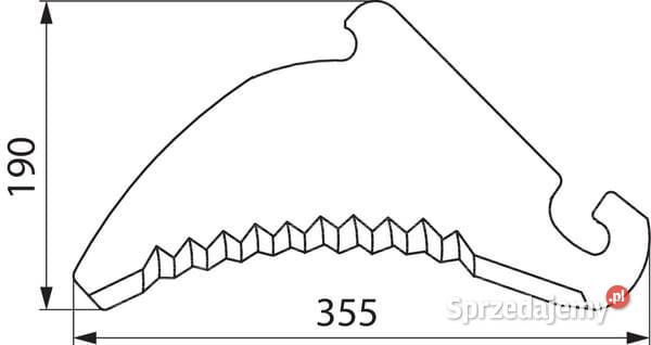 Nóż rotora prasy pasuje do Claas SM05046 Kamionna