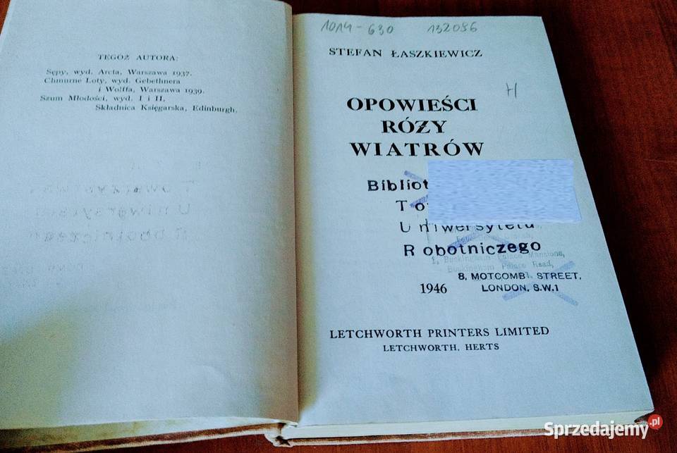 Opowieści róży wiatrów Stefan Łaszkiewicz 1946 w Gdańsk