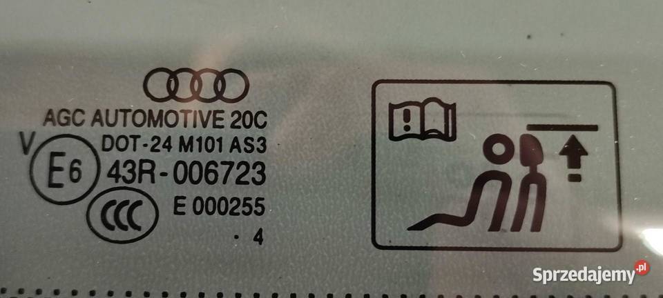 AUDI Q5 8R SZYBA KAROSERYJNA LEWY TYŁ osobowe dolnośląskie