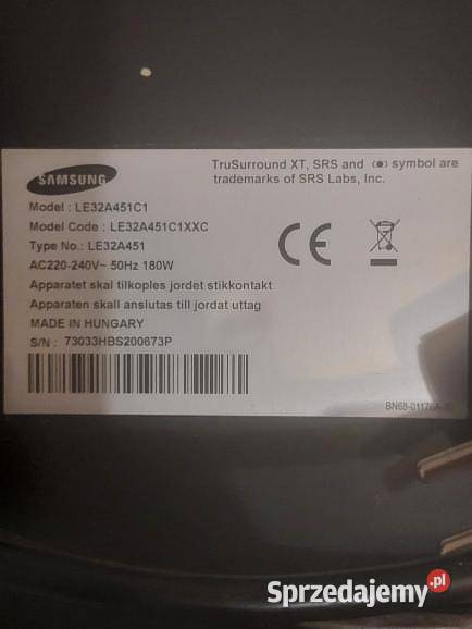 Telewizor Samsung 32 cale model LE 32A451C1
