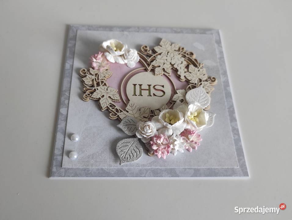 Kartka w pudełku ręcznie robiona na Pamiątkę Łódź