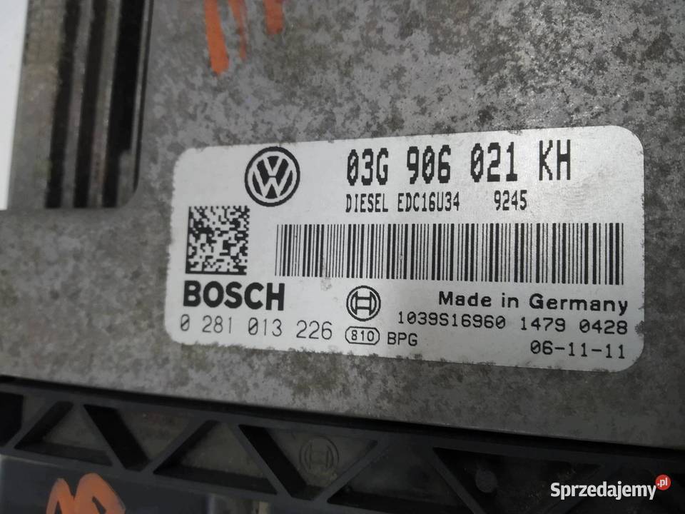 STEROWNIK SILNIKA 03G906021KH 0281013226 19 TDI