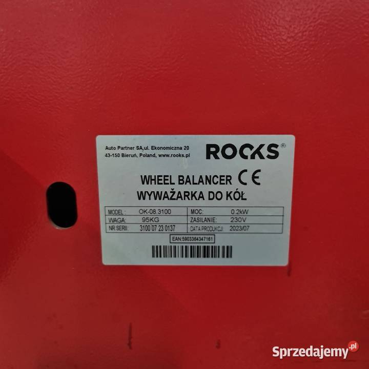 Wyważarka do kół ROOKS OK083100 2D 230V 2023