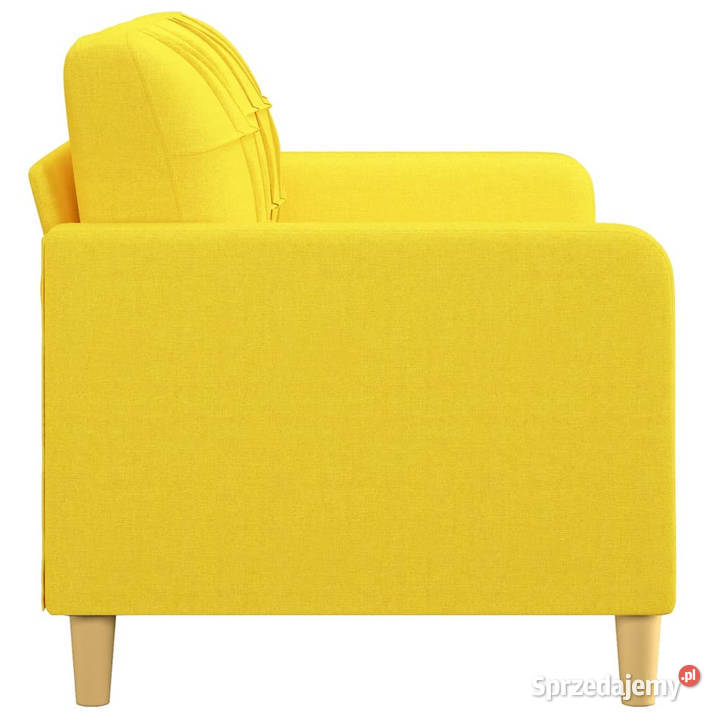 Sofa 2osobowa jasnożółta 140 tapicerowana sprzedam