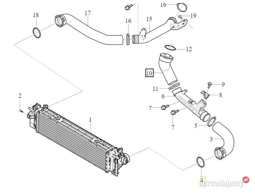 VOLVO XC40 oring rury intercoolera 60mm 32325570 Bielany Wrocławskie sprzedam