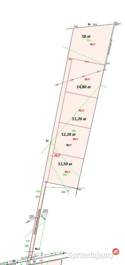 Na sprzedaż działki z WZ Strażów ok 8 Rzeszowa Sprzedaż