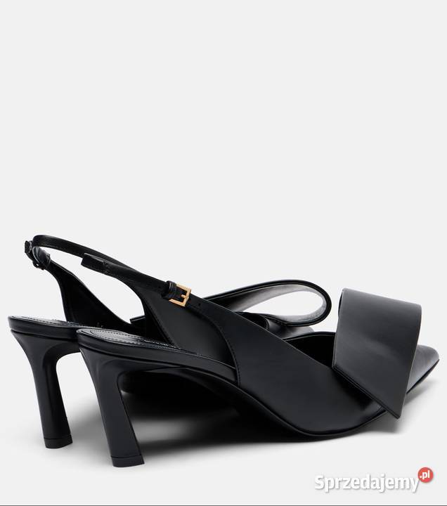 Skórzane czółenka slingback z zapięciem Twisted Świdnica sprzedam