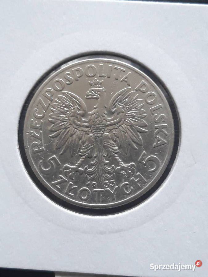 5 Głowa kobiety 1933 r 3 Numizmatyka Konin sprzedam