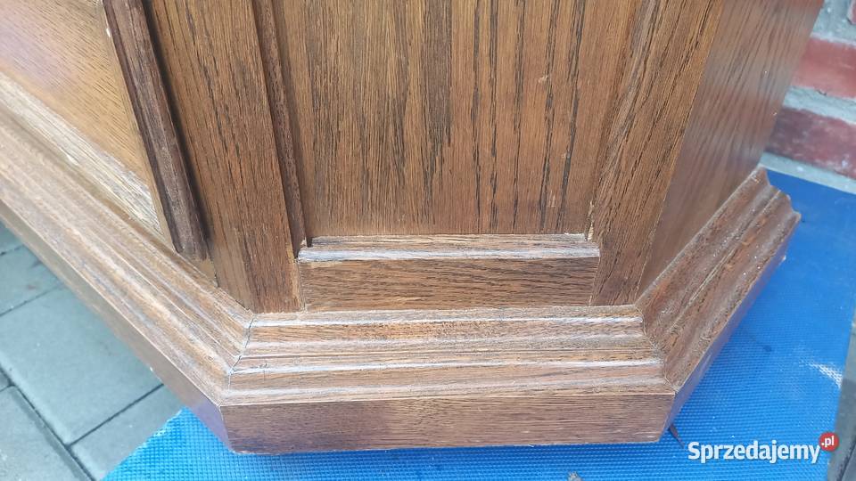 Witryna dębowa Kredens Biblioteka z półkami Meble Gawroniec sprzedam