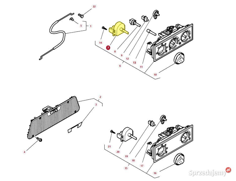 Przełącznik dmuchawy klimatyzacji Massey