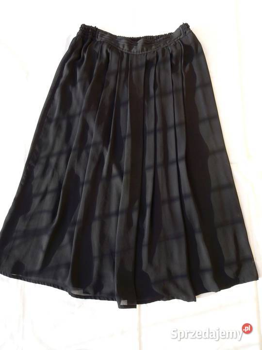 Czarna Zwiewna spódnica wizyta impreza 42 44 Nowy Sącz
