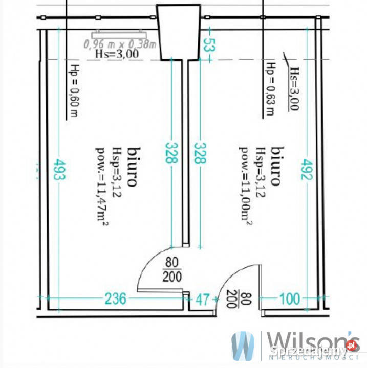 Lokal 236m2 Warszawa 23.6m2