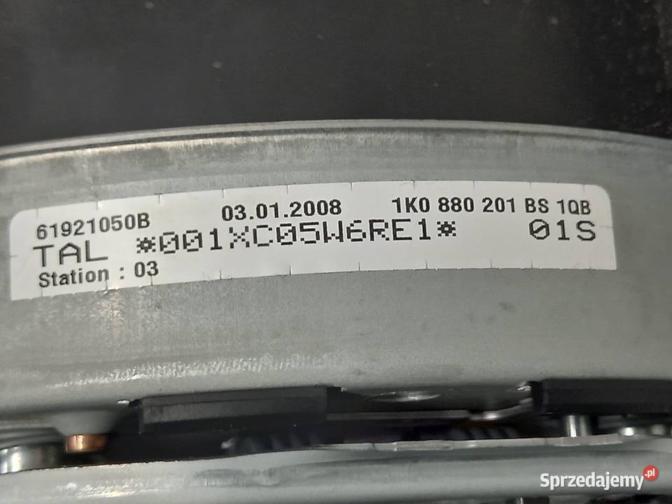 VW EOS 08r AIRBAG poduszka kierowcy 1K0880201BS świętokrzyskie