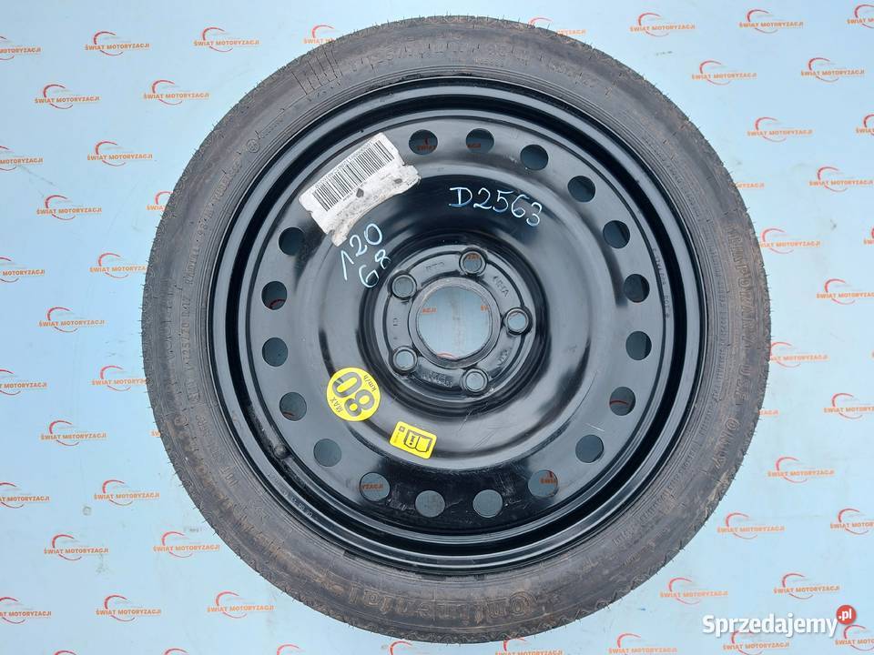 OPEL INSIGNIA A koło dojazdowe 1257017 98M 5x120 Koła dojazdowe Kielce