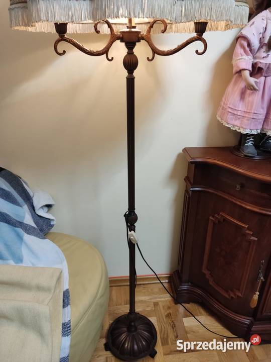 stara lampa podłogowa 3 ramiona Gorzów Wielkopolski