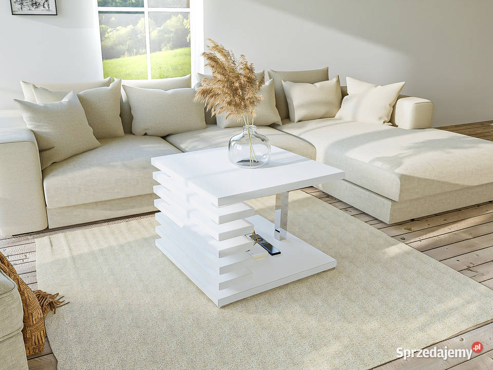 Ława kwadratowa do salonu stolik kawowy WYSOKI Wrocław