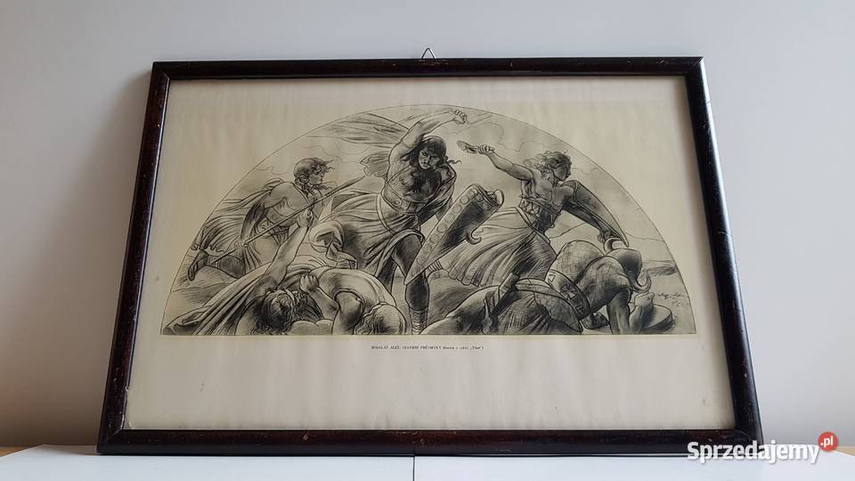 Stara grafika Mikolas Ales Severni Prusmyky