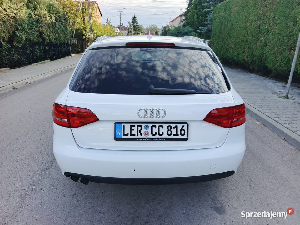 Audi A4 20 TDI Biała perła manual sprowadzona relingi dachowe Pińczów