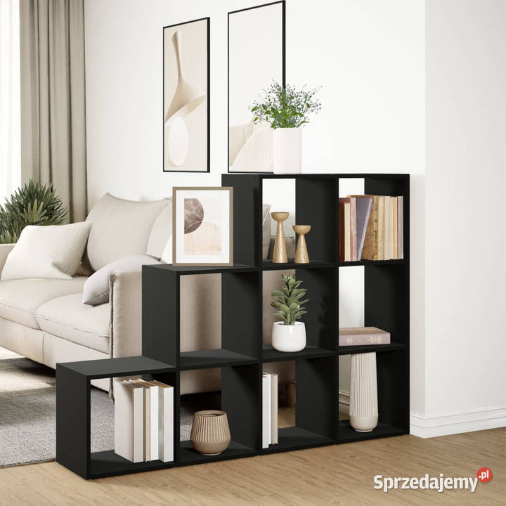 Regał przegroda 3 poziomy czarny 1375x29x1035 mazowieckie Warszawa