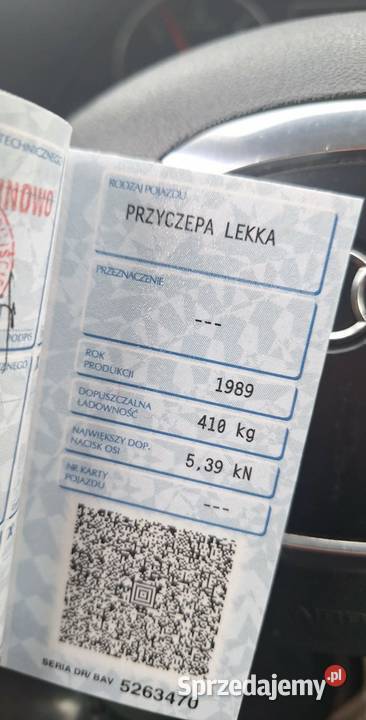 Przyczepka lekka 410 ladownosci