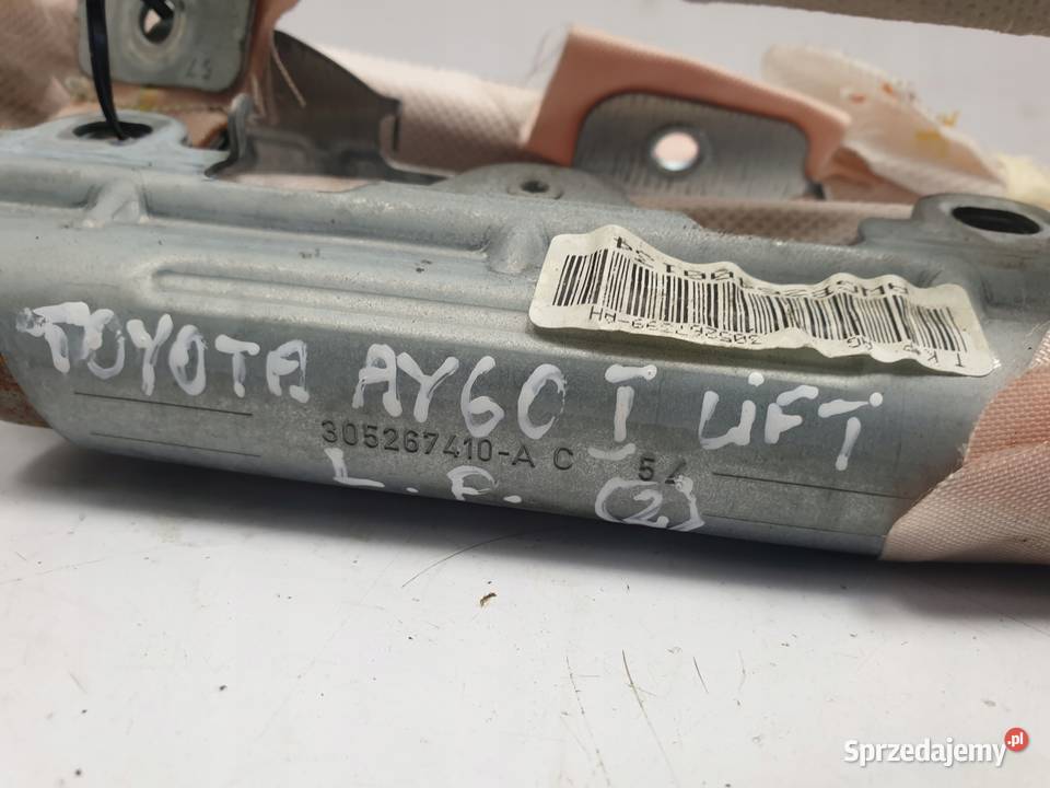 Toyota Aygo I LEWA KURTYNA POWIETRZNA 621800H010 Rudka