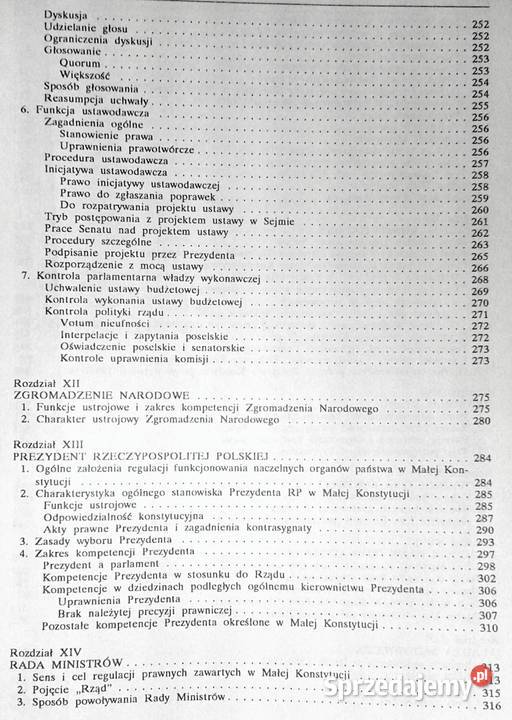 Polskie prawo konstytucyjne Red Wiesław Skrzydło Chełm sprzedam