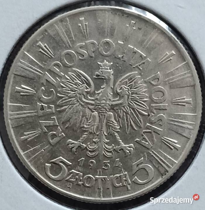5 J Piłsudski 1934 r 1 orzeł urzędowy Super Konin