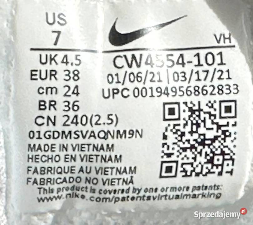 Buty damskie Nike d38 skóra ekologiczna Łódź sprzedam