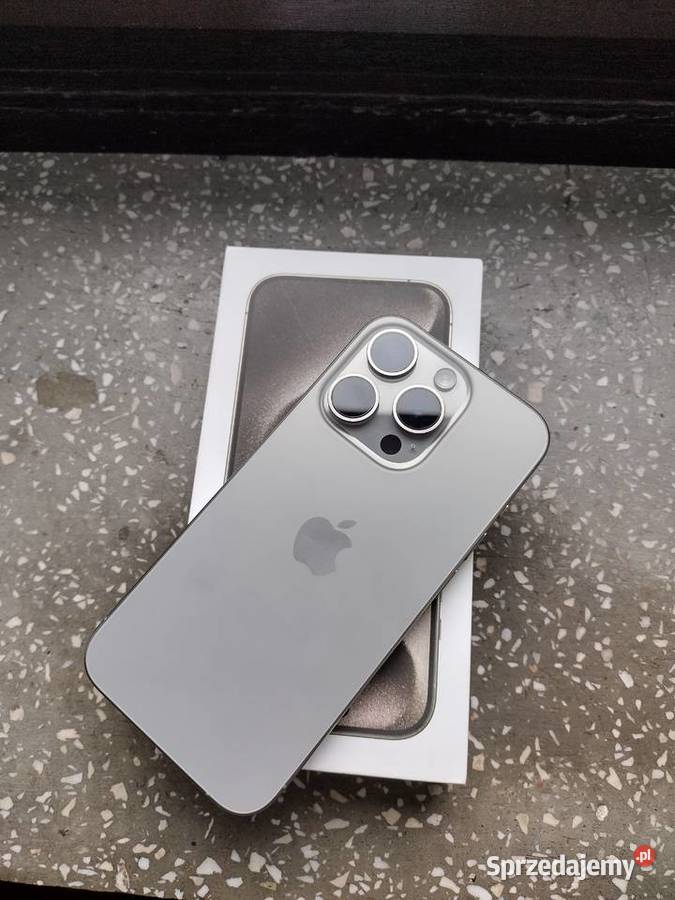 Apple iPhone 15 PRO 1T Natural Titanium szary Wałbrzych