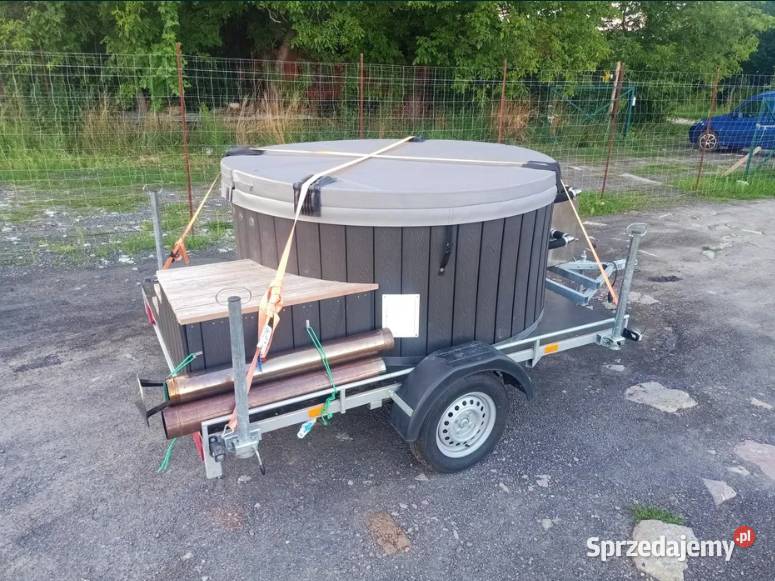 Balia bania mobilna jacuzzi przyczepa pokrywa Rzeszów