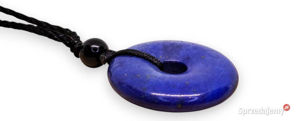 Zawieszka wisiorek z lapisu LAPIS LAZULI donut Warszawa