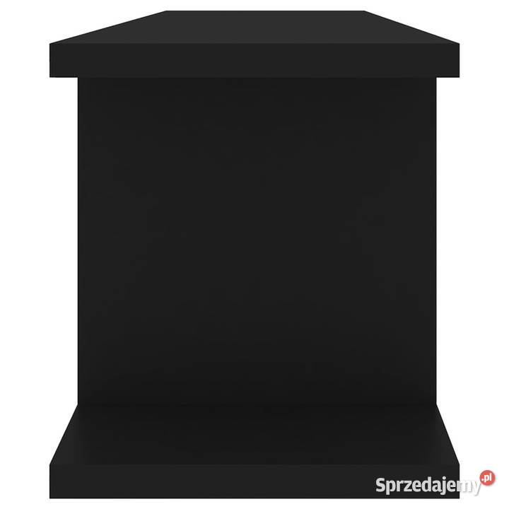 Półki ścienne 2 czarne 75x18x20 WM807188 Warszawa sprzedam